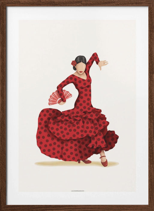 Flamenco Framed Art Modern Wall Decor