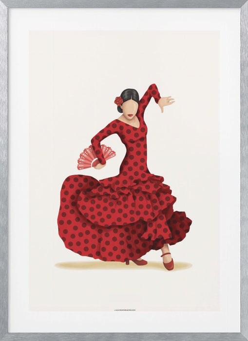 Flamenco Framed Art Modern Wall Decor