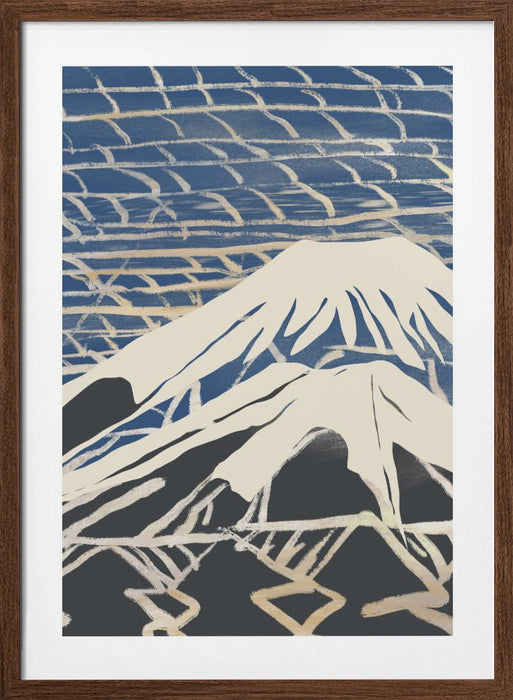 Snowy peak Framed Art Modern Wall Decor