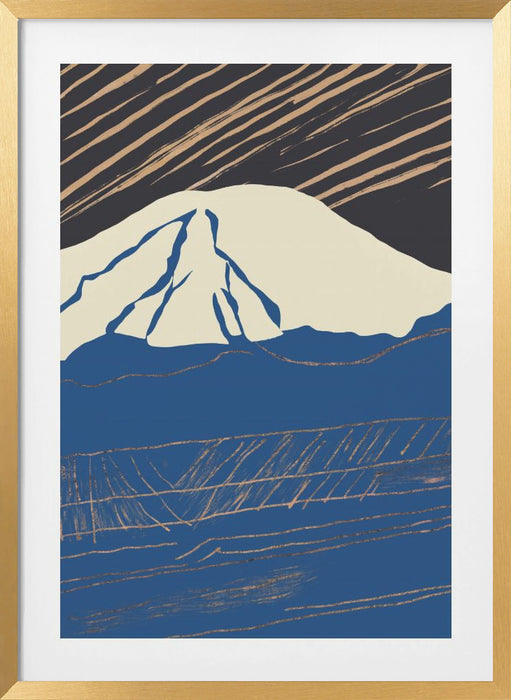 Snowy peak 02 Framed Art Modern Wall Decor