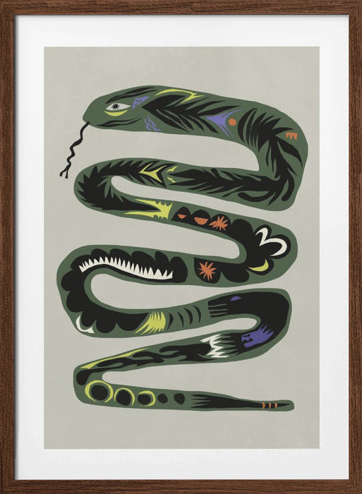 Season of the snake Framed Art Modern Wall Decor