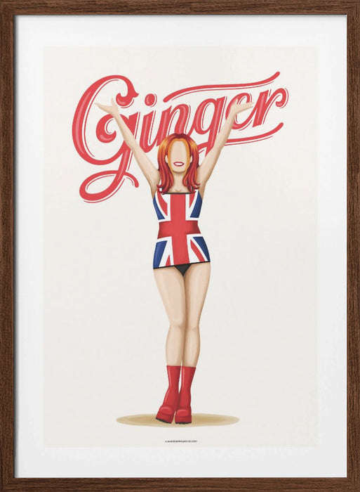 Ginger Spice Framed Art Modern Wall Decor