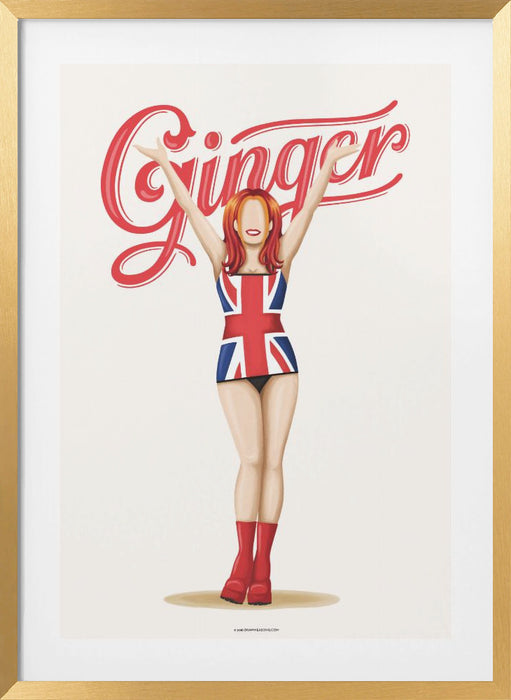 Ginger Spice Framed Art Modern Wall Decor