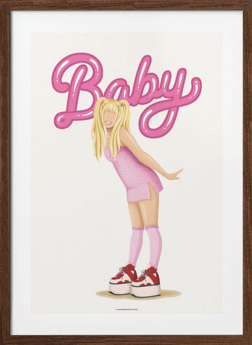 Baby Spice Framed Art Modern Wall Decor