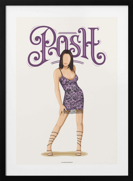 Posh Spice Framed Art Modern Wall Decor