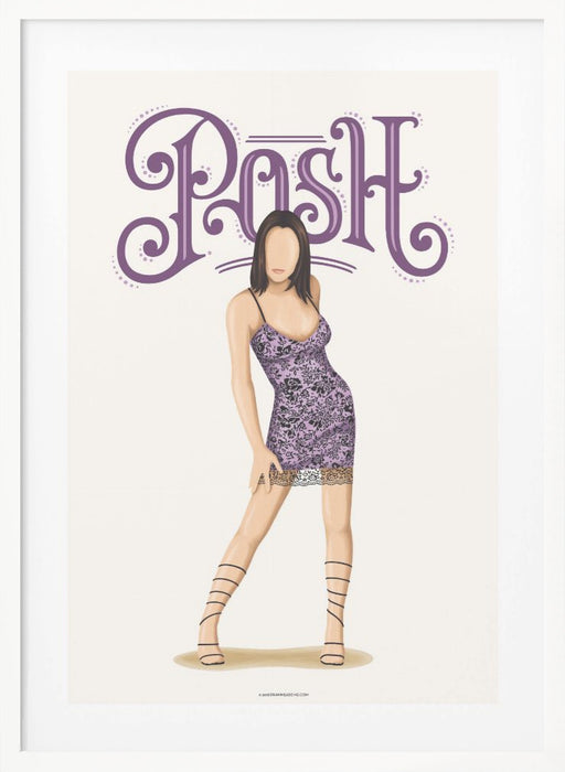 Posh Spice Framed Art Modern Wall Decor