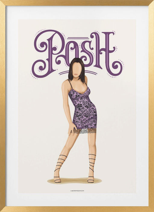 Posh Spice Framed Art Modern Wall Decor