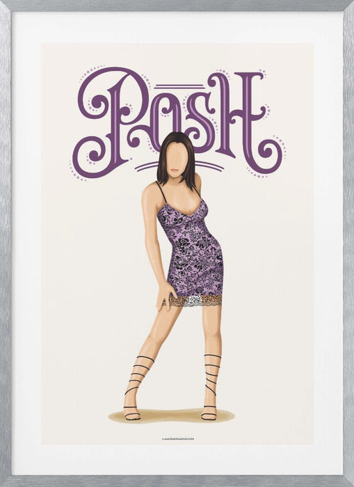 Posh Spice Framed Art Modern Wall Decor