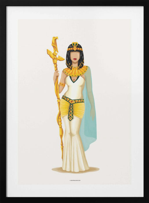 Cleopatra Framed Art Modern Wall Decor