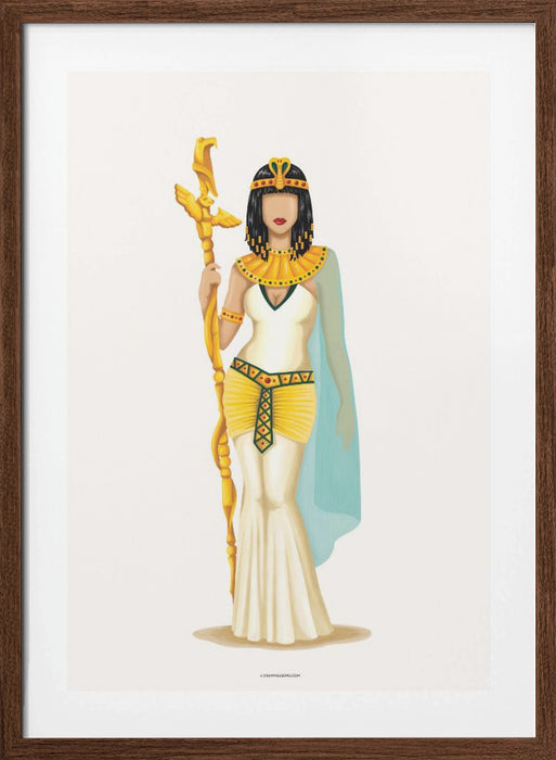 Cleopatra Framed Art Modern Wall Decor