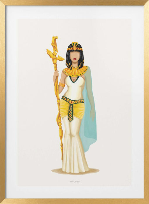 Cleopatra Framed Art Modern Wall Decor