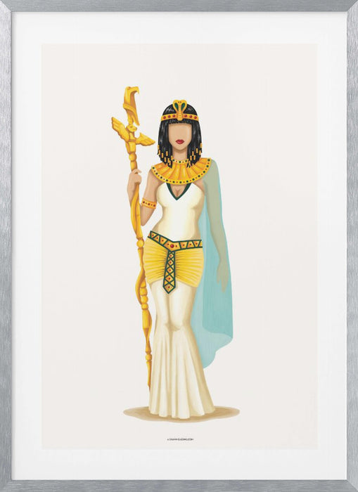 Cleopatra Framed Art Modern Wall Decor