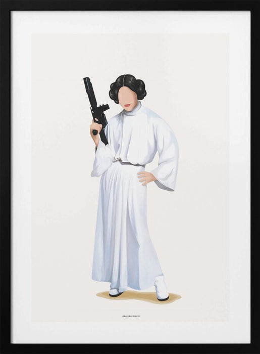 Princess Leia Framed Art Modern Wall Decor