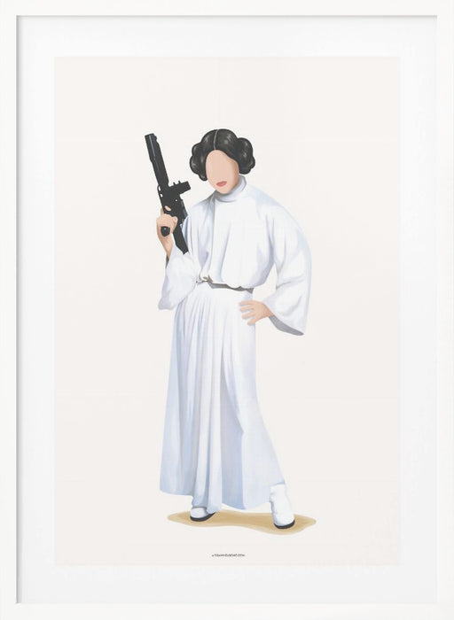 Princess Leia Framed Art Modern Wall Decor