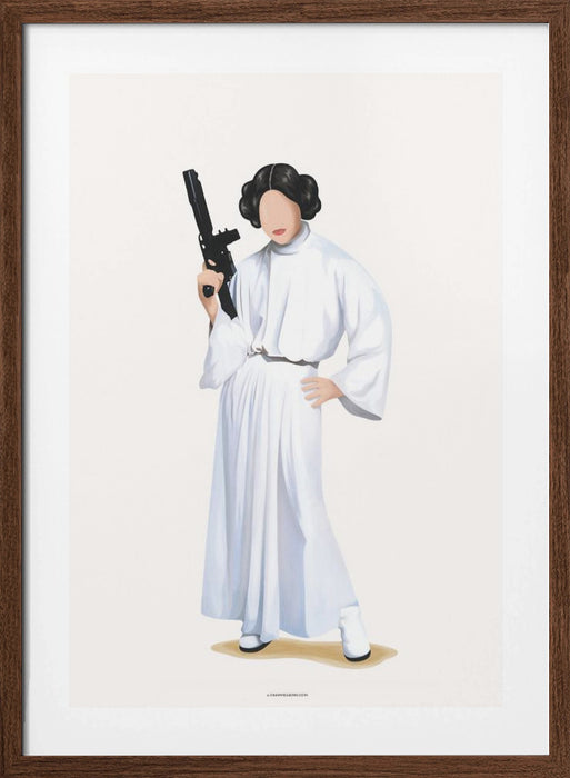 Princess Leia Framed Art Modern Wall Decor