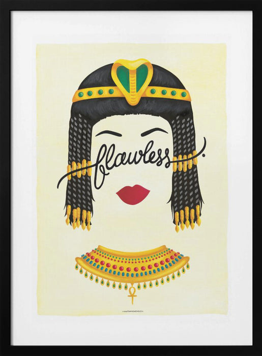 Flawless Cleopatra Framed Art Modern Wall Decor