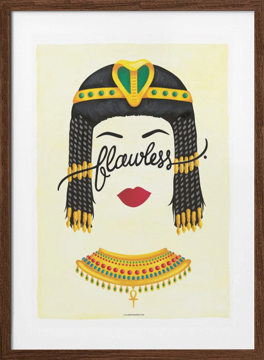 Flawless Cleopatra Framed Art Modern Wall Decor