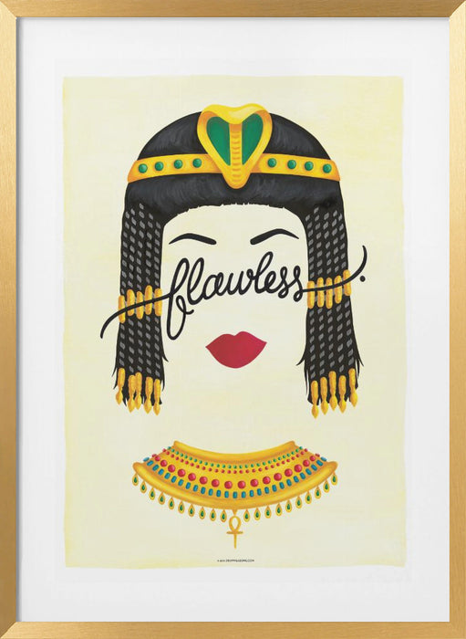 Flawless Cleopatra Framed Art Modern Wall Decor