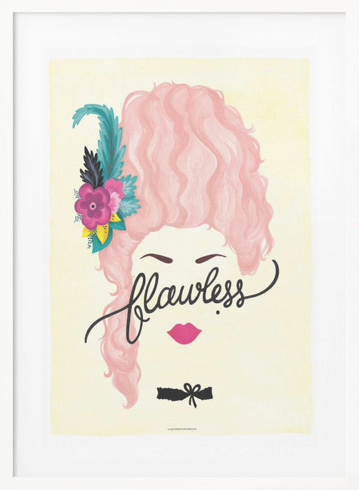 Flawless Marie Antoinette Framed Art Modern Wall Decor