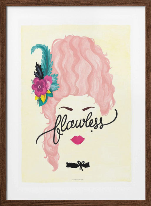 Flawless Marie Antoinette Framed Art Modern Wall Decor