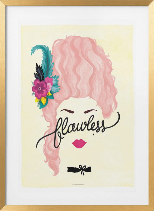 Flawless Marie Antoinette Framed Art Modern Wall Decor