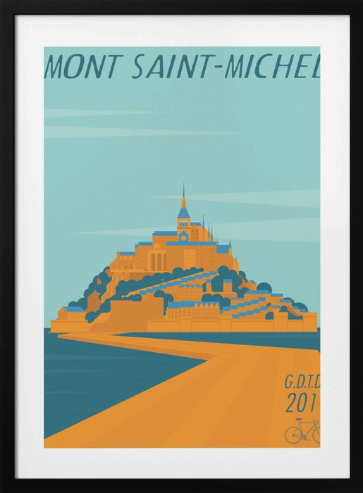 Mont Saint Michel Framed Art Modern Wall Decor