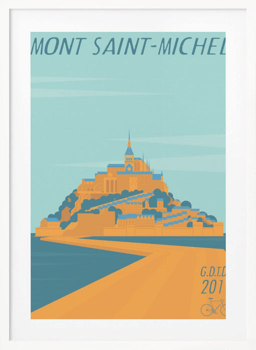 Mont Saint Michel Framed Art Modern Wall Decor