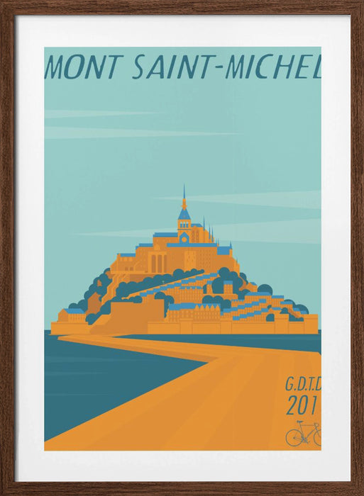 Mont Saint Michel Framed Art Modern Wall Decor