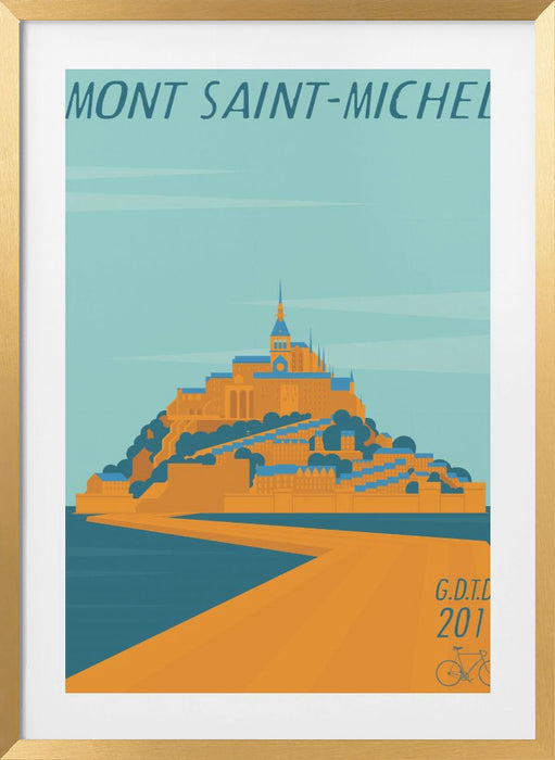 Mont Saint Michel Framed Art Modern Wall Decor