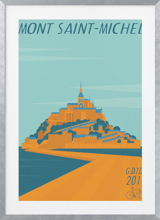 Mont Saint Michel Framed Art Modern Wall Decor