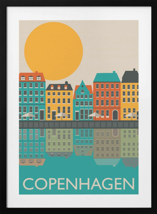 Copenhagen Framed Art Modern Wall Decor