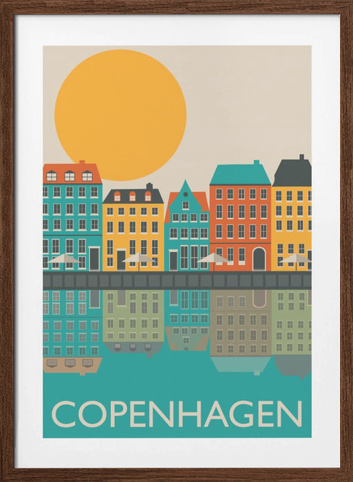 Copenhagen Framed Art Modern Wall Decor