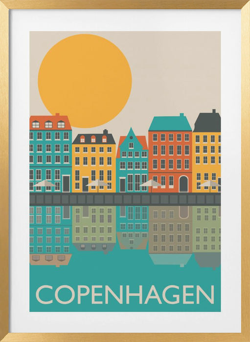 Copenhagen Framed Art Modern Wall Decor