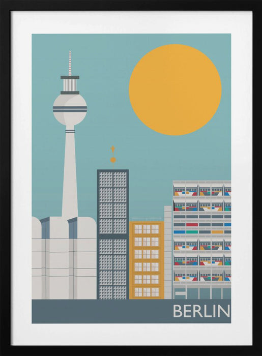 Berlin Framed Art Modern Wall Decor