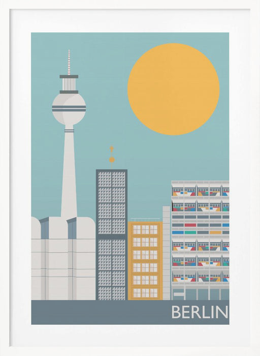 Berlin Framed Art Modern Wall Decor