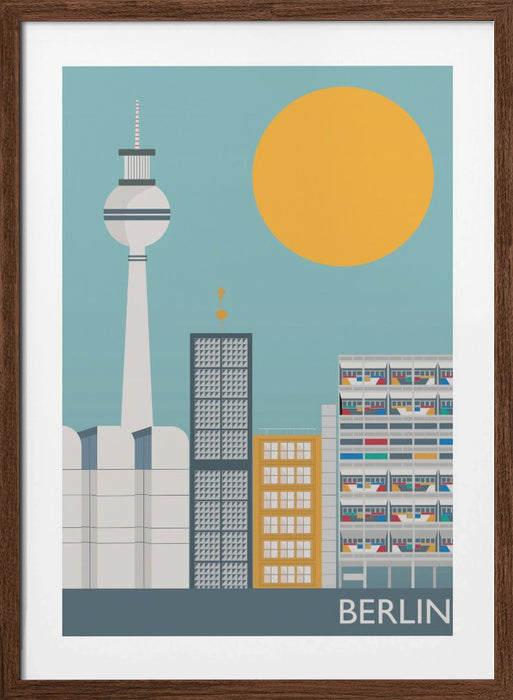 Berlin Framed Art Modern Wall Decor