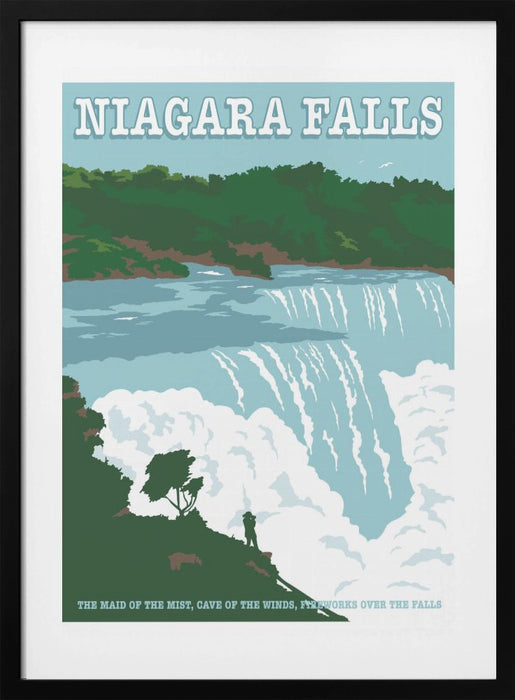 Niagara FallsTravel Print Framed Art Modern Wall Decor