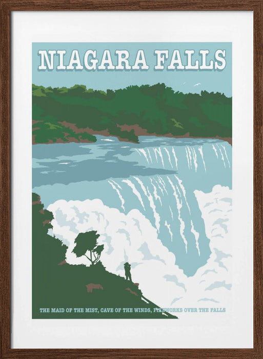 Niagara FallsTravel Print Framed Art Modern Wall Decor