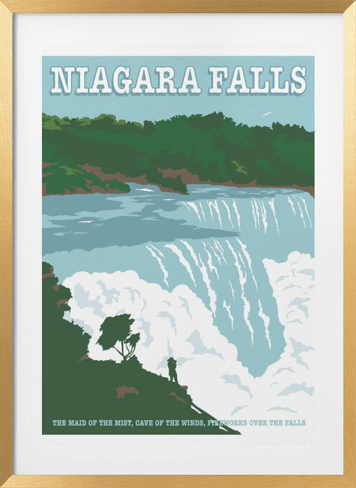 Niagara FallsTravel Print Framed Art Modern Wall Decor