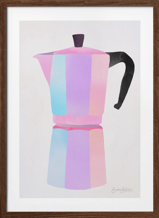 Buongiorno Espresso Framed Art Modern Wall Decor