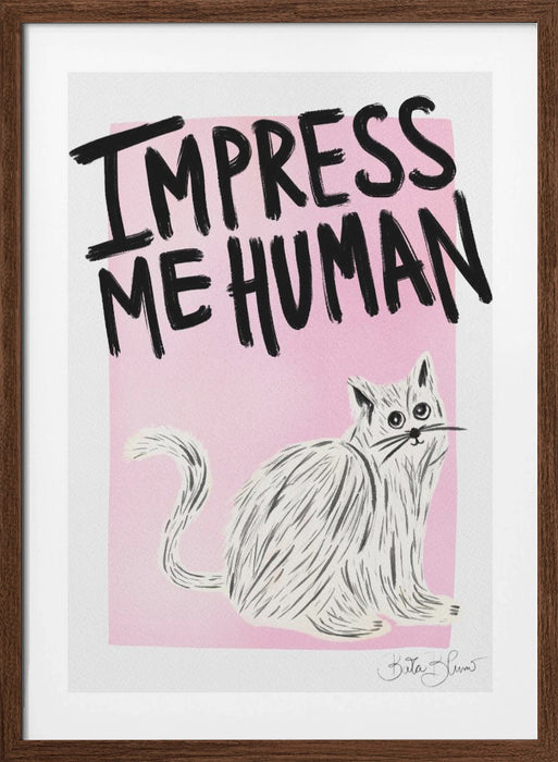 Cat Owner - Impress Me Human Framed Art Modern Wall Decor