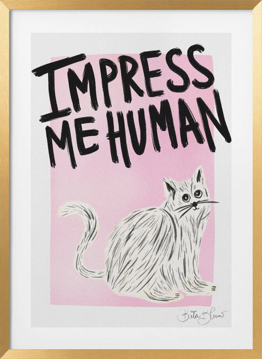 Cat Owner - Impress Me Human Framed Art Modern Wall Decor