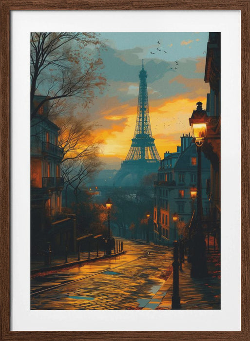 Welcome to Paris Framed Art Modern Wall Decor