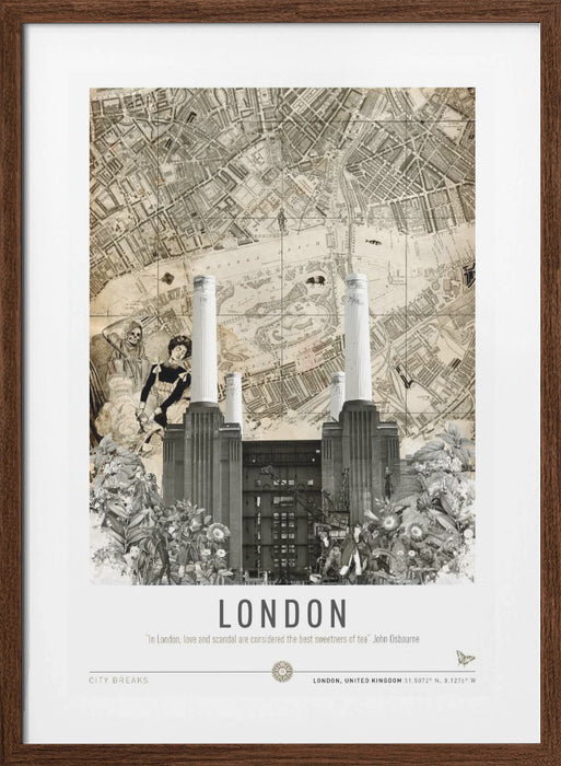 London Battersea (City Breaks) Framed Art Modern Wall Decor