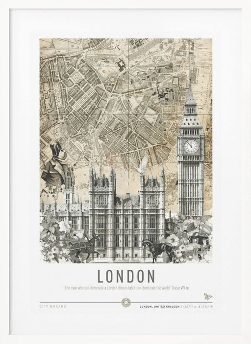 London Westminster (City Breaks) Framed Art Modern Wall Decor