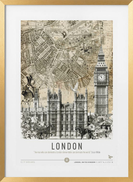 London Westminster (City Breaks) Framed Art Modern Wall Decor