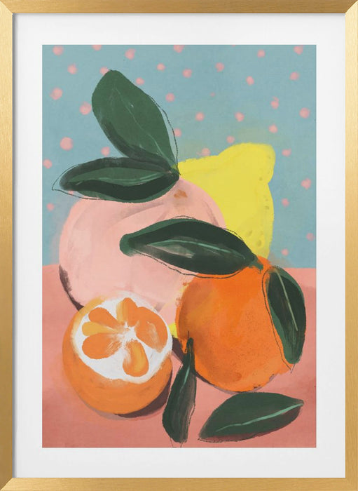 Fruity Summer No 2 Framed Art Modern Wall Decor