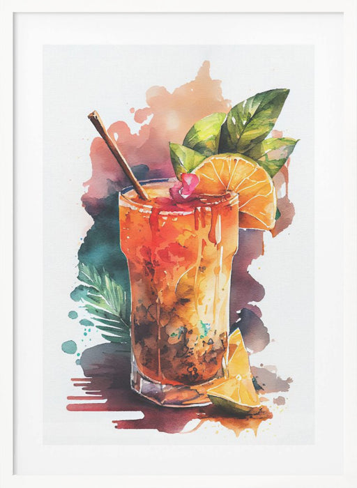 Drinks cocktail Framed Art Modern Wall Decor