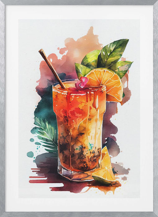 Drinks cocktail Framed Art Modern Wall Decor