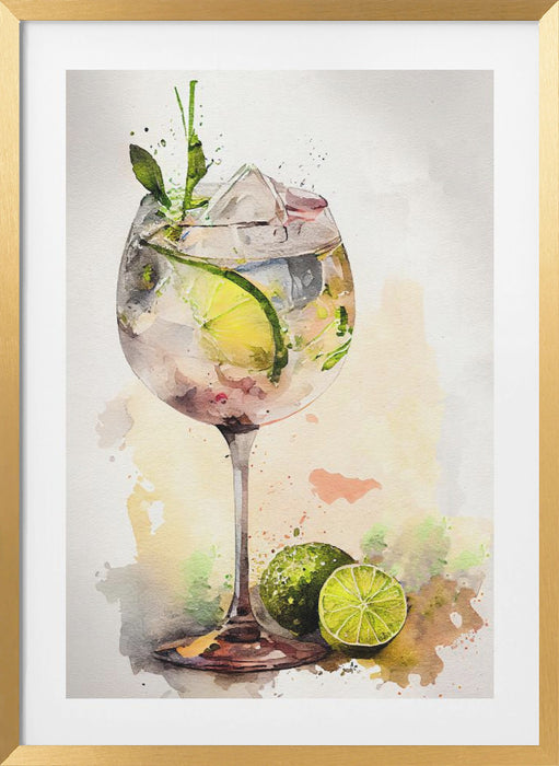 Drinks cocktail Framed Art Modern Wall Decor